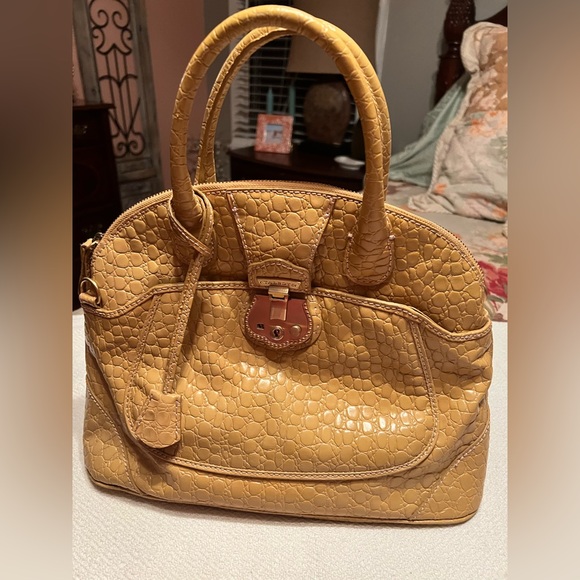 Vintage Talbots Satchel bag , Gold textured - Picture 4 of 7